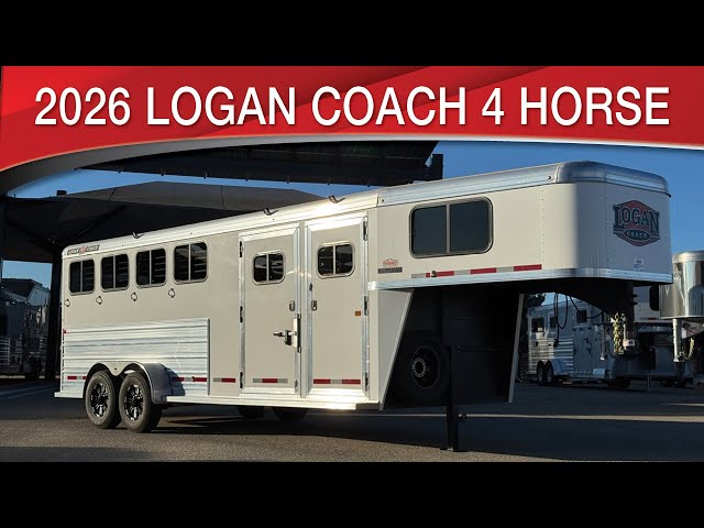 Preview image of 2025 Logan Coach Bullseye 4 Horse Gooseneck With Separate Tack youtube video
