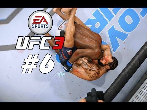 UFC 3 Welterweight Career Mode Walkthrough Part 6 - GULLOTINE SUBMISSION!
