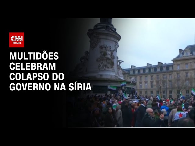 Multidões comemora colapso do governo na Síria | CNN NOVO DIA