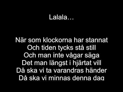 Du är allt (Sonja Aldén) Text+Piano