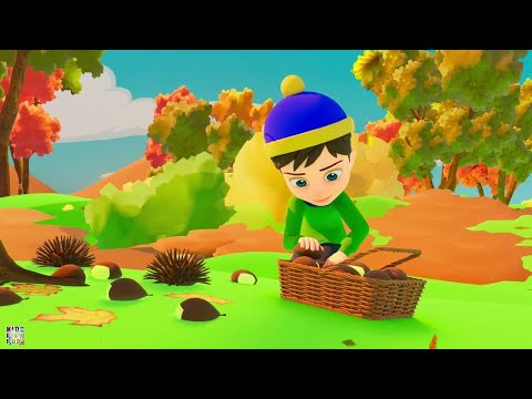 Le castagne | Canzone dell'autunno per bambini (video animato)