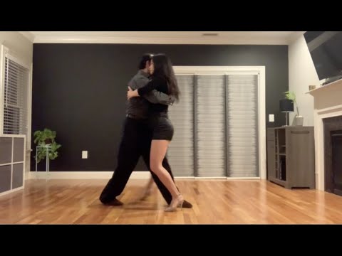 Argentine Tango Vocabulary: Sacada variation 1 - Sacadas from ochos, parallel and cross system