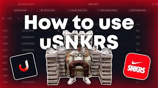 How to use Usnkrs
