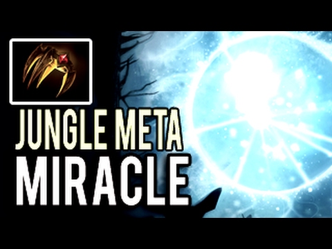 How To Jungle Wisp Io TOP 1 Jungler in The World by Miracle- 9k MMR 7.02 Dota 2