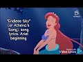 Endless Sky Athena Song Lyrics The Little Mermaid 3 Ariel Beginning