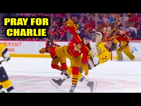 Sandis Vilmanis HUGE HIT on Charlie McAvoy Injury | Boston Bruins v Florida Panthers 2026 Highlights