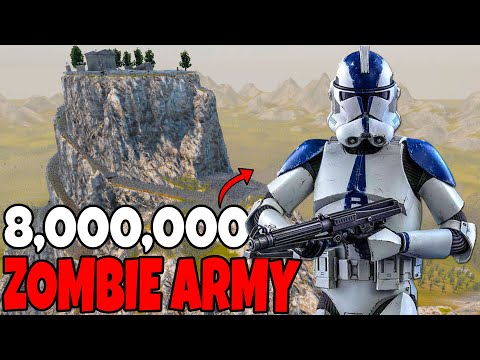 501st Clone Mountain Fortress surrounded by 8 MILLION ZOMBIES!? - UEBS 2: Star Wars Mod