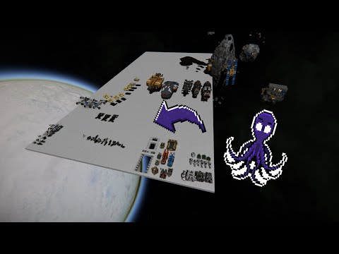 Space Engineers - Docking using merge blocks and connectors, walking between ships #shorts