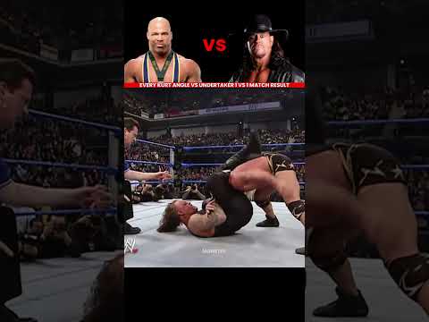Every Undertaker vs Kurt Angle 1 vs 1 Match Result Edit 💥 #wwe
