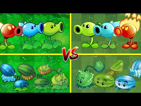 Random Team Plants PvZ 1 vs PvZ 2 - Which Plant Team 's Best? - PvZ 2 Team Plant Vs Team Plant