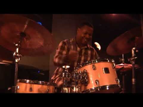 Joey DeFrancesco, Larry Coryell and Byron Landham at the Iridium, NYC