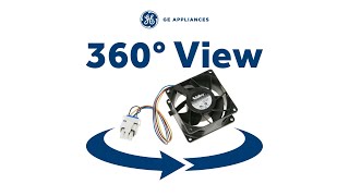 360 Degree View of the GE Appliances Refrigerator Evaporator Fan Motor WR60X26866