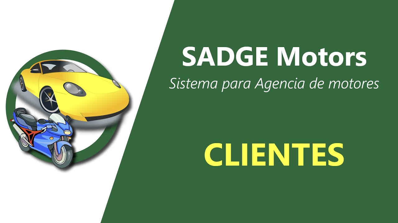 SADGE Motors - Clientes