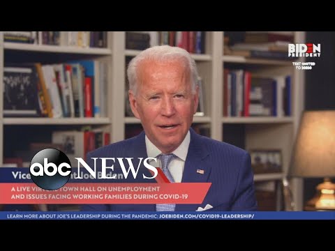 ジョー・バイデンがバーチャルタウンホールを開催 (Joe Biden holds virtual town hall)