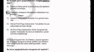 KPSS Tarih Çıkmış Soru Çözümleri - Kongreler | Yeni videolar için abone olabilirsiniz