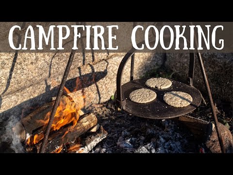 Campfire Oatcakes Recipe - How to Make Savoury Oat Cakes on a Cast Iron Hanging Griddle