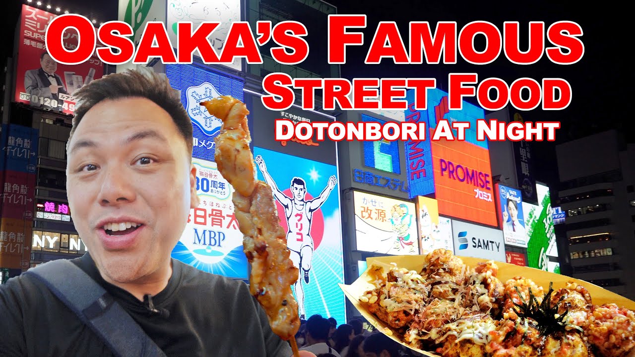 Embark on an exhilarating street food tour in Dotonbori!