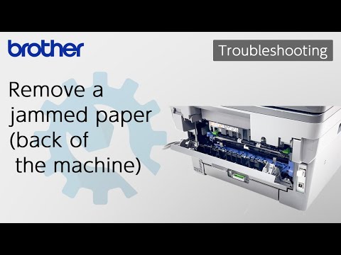 Remove a jammed paper (back of the machine) [Brother Global Support]