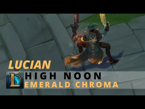 High Noon Lucian Emerald Chroma - League Of Legends