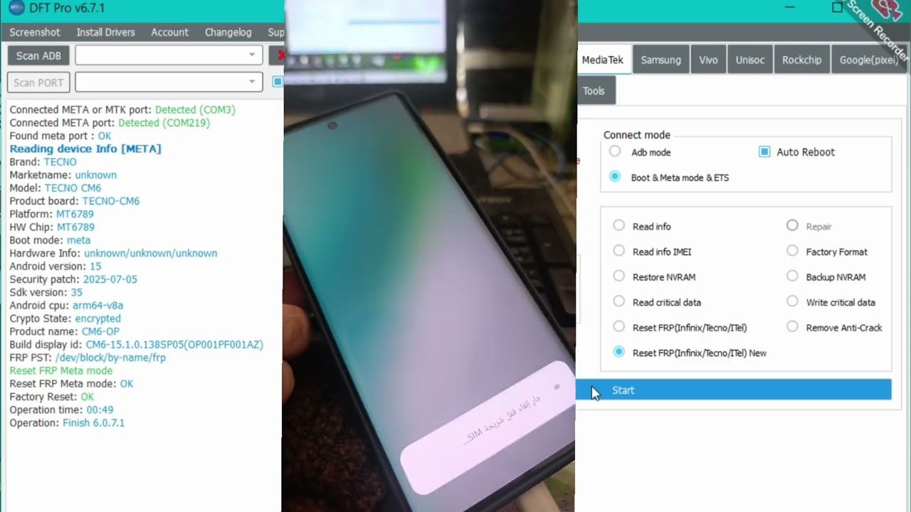 FRP Bypass Tecno Camon 40 Pro 4G (CM6) Security Patch 2025 | Fast Method by DFT PRO