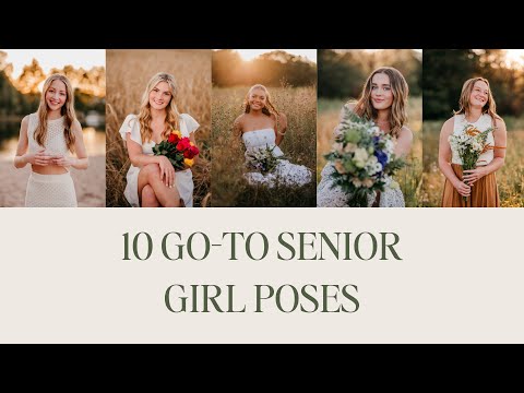 12 Easy Poses for Senior Girl Portraits