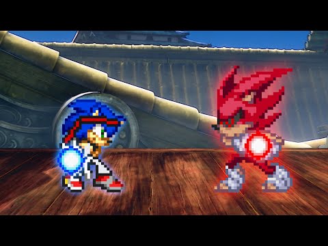 M.U.G.E.N - Ryu Sonic Vs Akuma The Hedgehog