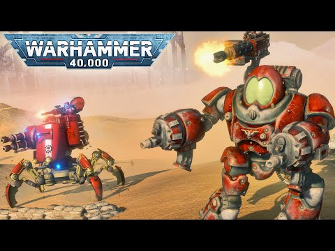 ADEPTUS MECHANICUS vs ORKS - Men of War: Warhammer 40K Mod (4K)
