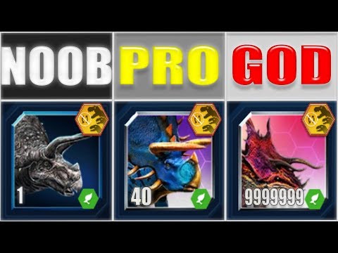 NOOB vs PRO vs GOD - MONOSTEGOTOPS 999+ GOLDEN REWARDS PACK | JURASSIC WORLD THE GAME
