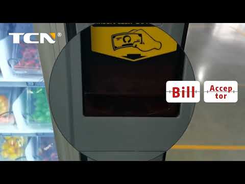 TCN elevator vending machine with spring cargo lane
