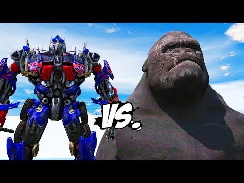 KING KONG vs OPTIMUS PRIME (Transformers) Video