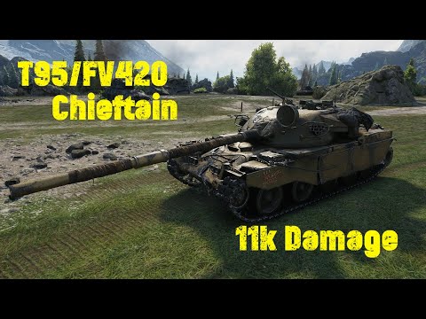 T95/FV4201 "Chieftain" 11k Damage - World of Tanks