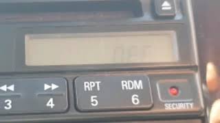 How to Unlock car radio "OFF"