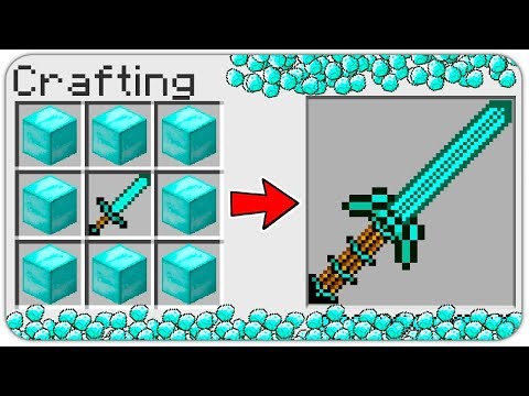 NOOB CINEMA - HOW TO CRAFT a CURSED DIAMOND SWORD in Minecraft? SECRET RECIPE *WOW*