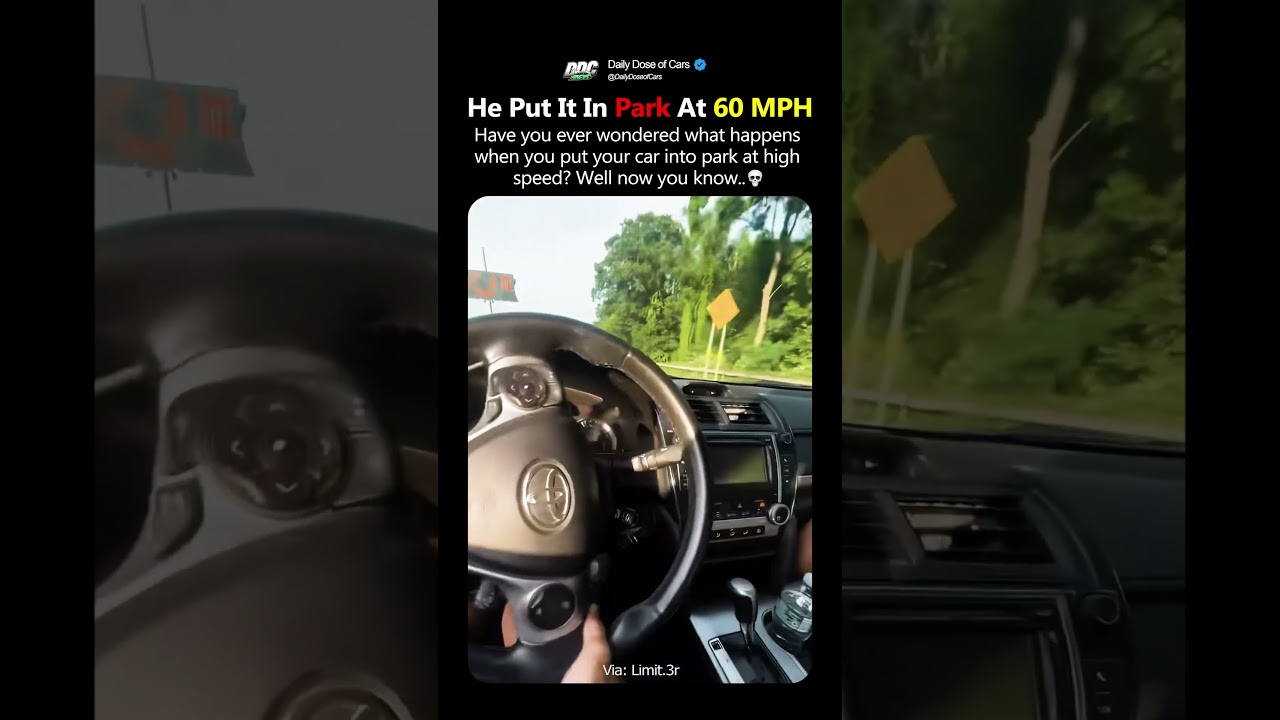 Bro Put It In Park At 60 MPH💀