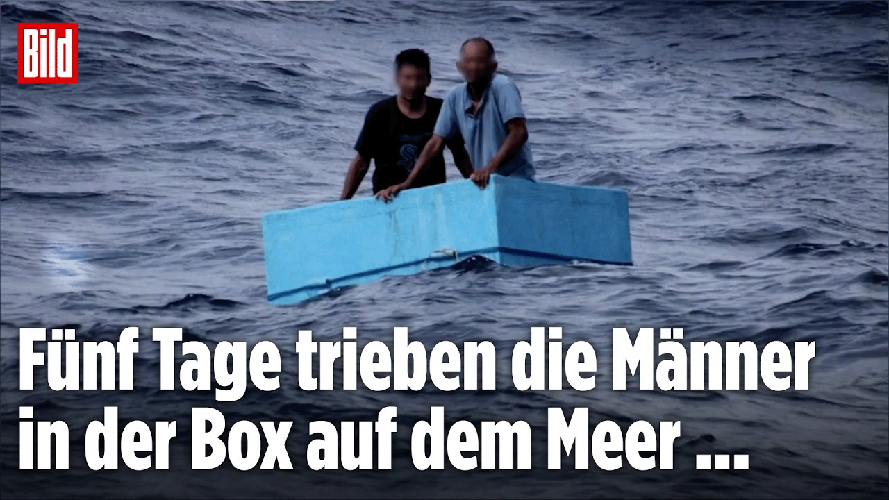 PAZIFIK: Fischer nach 5 Tagen aus Kühlbox gerettet! Dramatische Rettung!