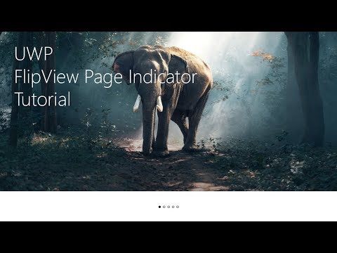 UWP | FlipView Page Indicator