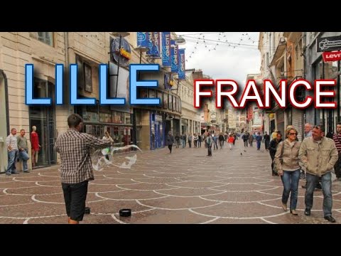 Walking Tour  In  LILLE France 4k Ultra HD