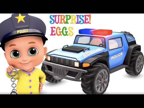 police chase | Cop car chase - prison escape, fire truck | new surprise eggs 2020