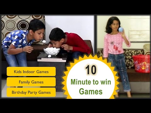 10 one minute games for kids and adults | indoor games for kids | 10 awesomely fun indoor games