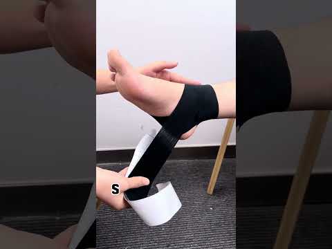 How to tape  sprained ankle?