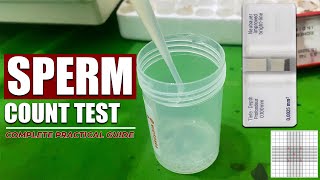 Sperm Count Lab Test | Semen Analysis | Complete video tutorial | Under Microscope