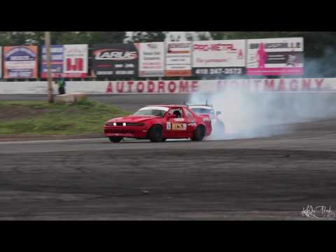 Tomy Boisvert-Bellemare Leading Carl Harvey - Formula Drift Canada Round 2 2015