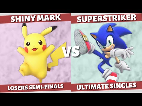 SMASH N' SMILES - LOSERS SEMI-FINALS: SUPER STRIKER (Sonic) VS SHINY MARK (Pikachu) SSBU SINGLES
