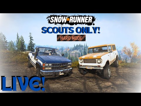 SnowRunner Extreme Hard Mode Scouts Only Episode 1!!