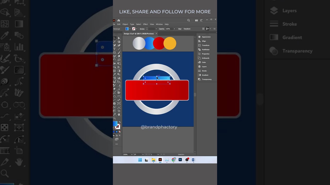 Creating Breaking news Design using adobe Illustrator