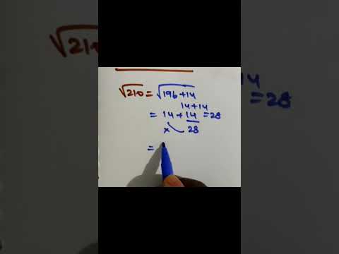 Square root short tricks for 210 #squareroot #maths #educational