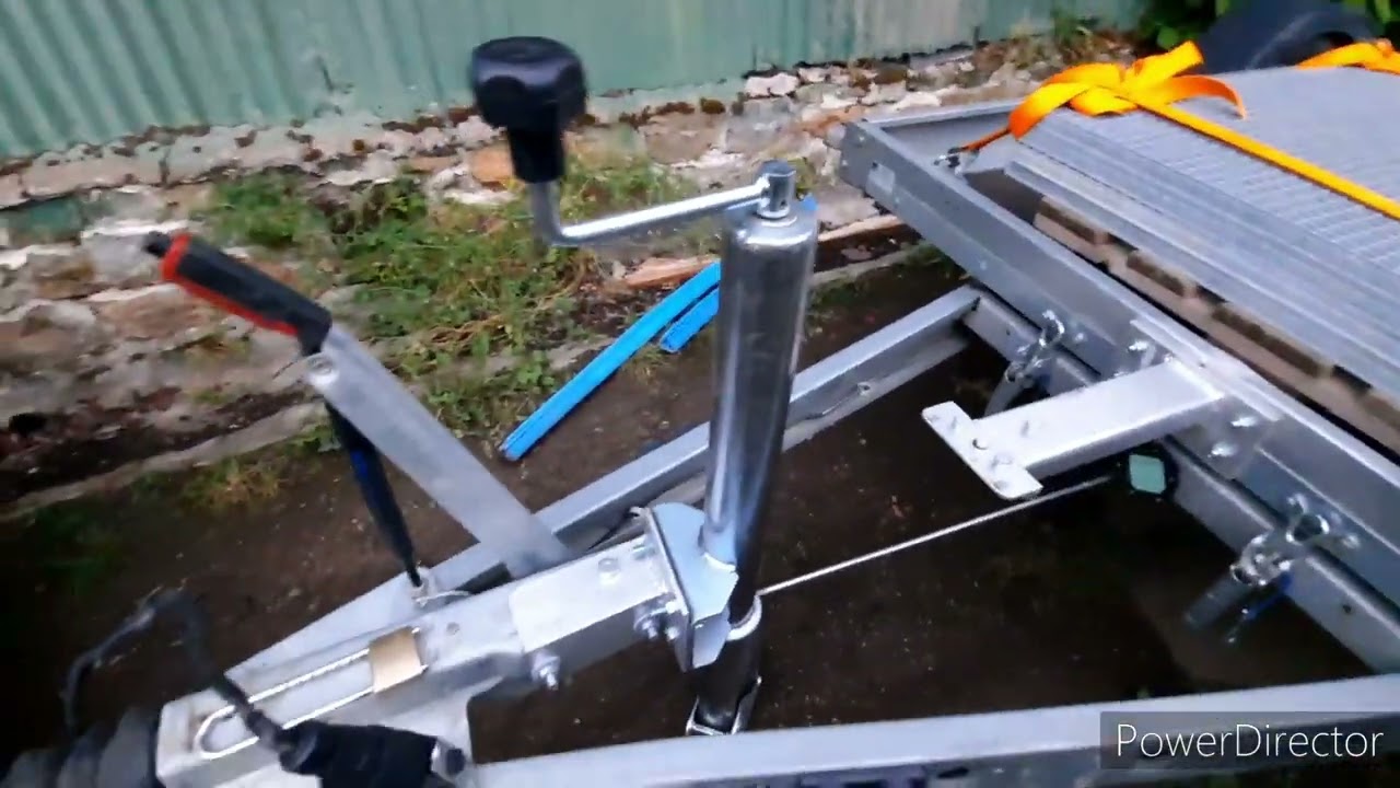 fabrication support de roue jockey  automatique ( accessoires remorque)