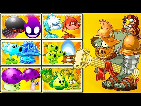 Random 30 Pair Plants Teams Vs Roman Gargantuar Zombie Level 10- PvZ 2 Challenge