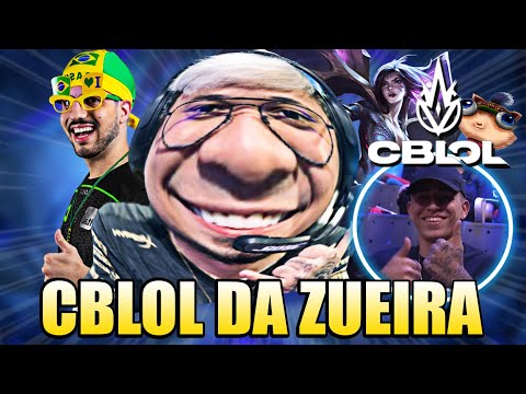 ENTREGADA do TITAN, ROBO AMASSANDO COREANOS e MUCALOL na torcida - CBLOL DA ZUEIRA