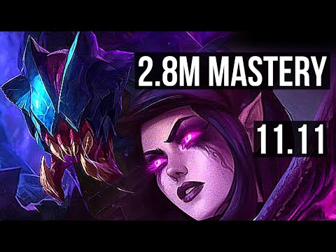 REK'SAI vs MORGANA (JUNGLE) | 16/1/5, 2.8M mastery, Legendary, 1000+ games | EUW Master | v11.11